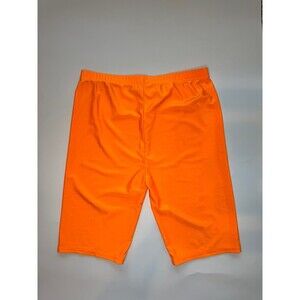 Neon Orange Stretchy Bike Shorts Size M